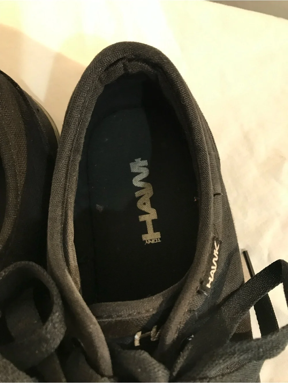 TONY HAWK Black Low-Top Lace-Up Skateboarding Shoes Sneakers for Skateboarding‎